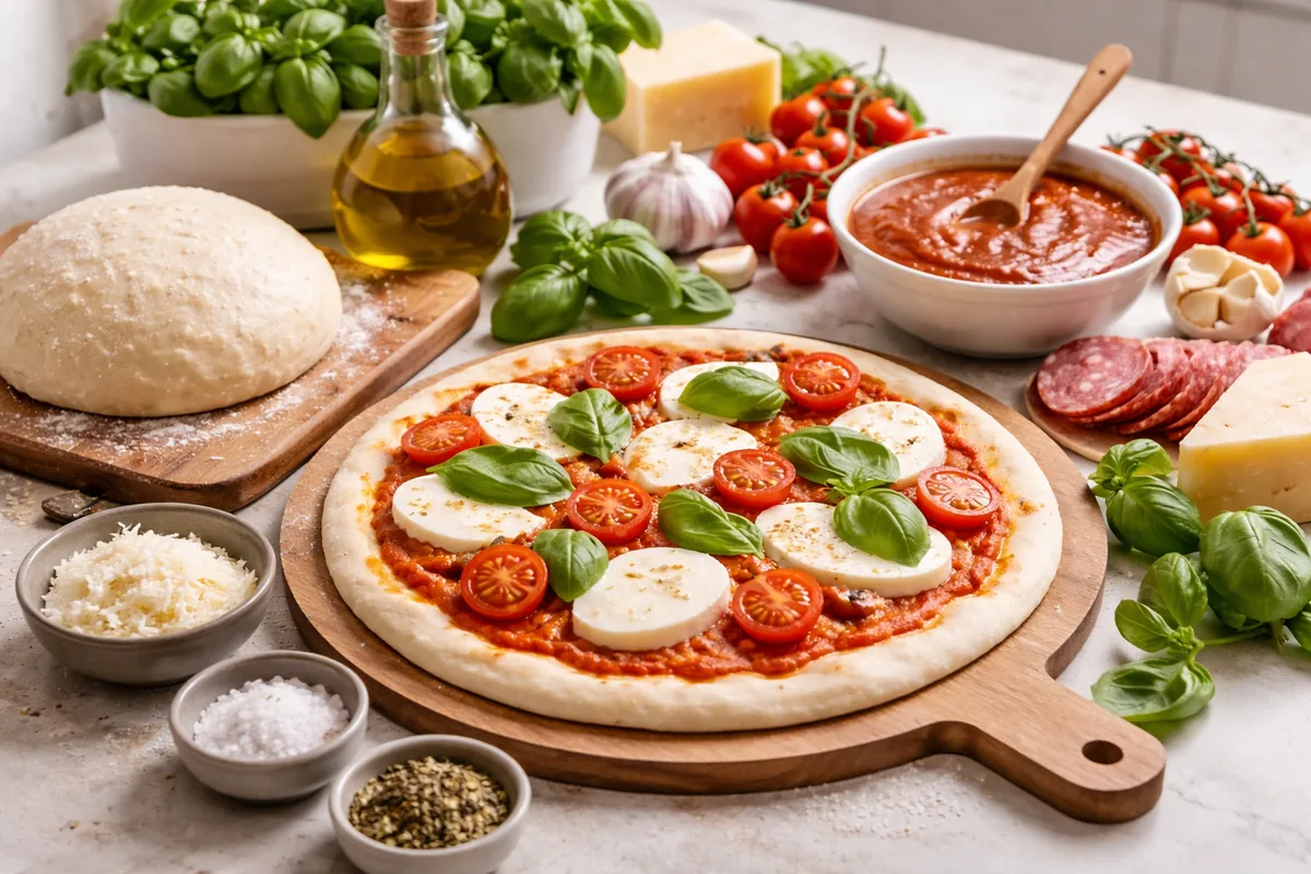 Quels sont les ingrédients indispensables pour faire une pizza maison réussie