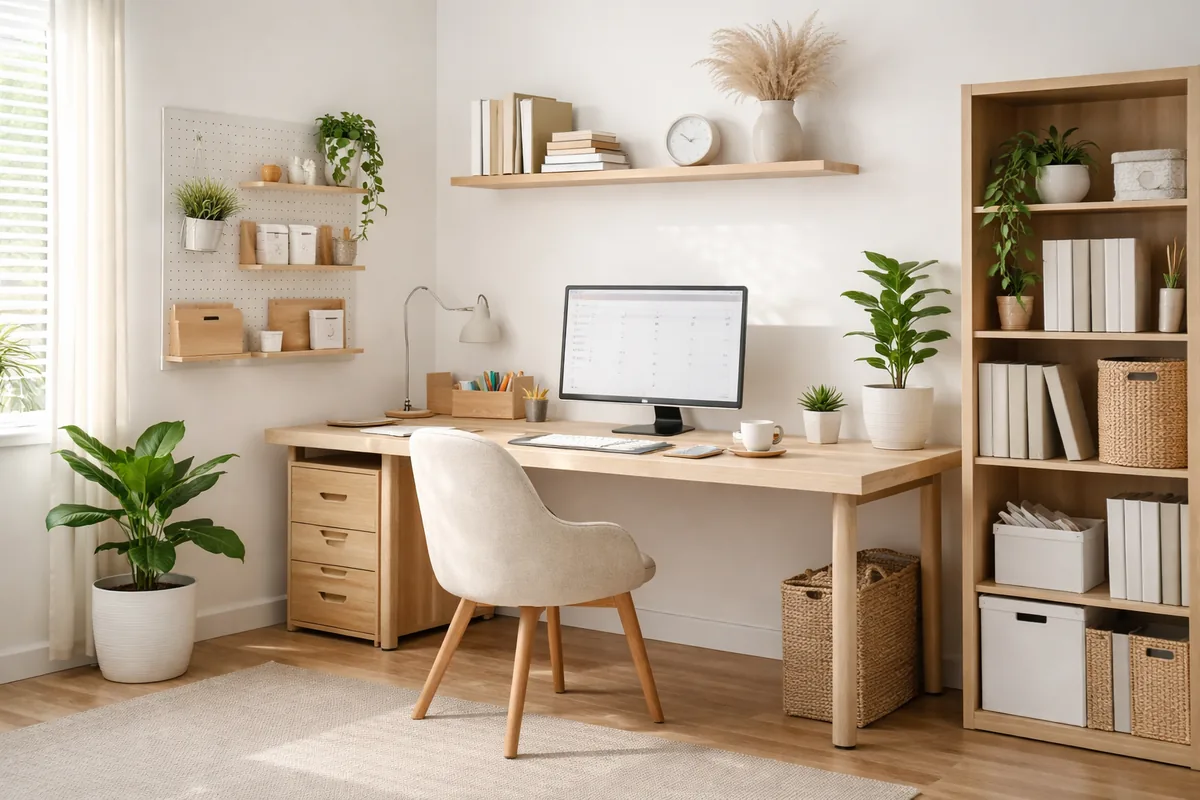 Comment organiser le rangement et l'aménagement d'un bureau à domicile efficace