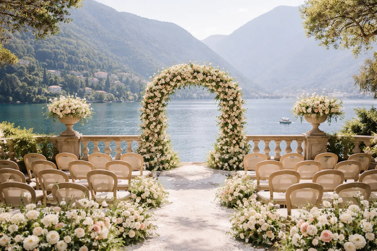 Comment choisir un style pour un mariage sur mesure au lac de Côme